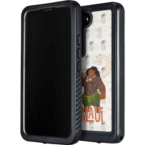 Disney Princess Moana Maui Pattern Galaxy S24 Waterproof Case